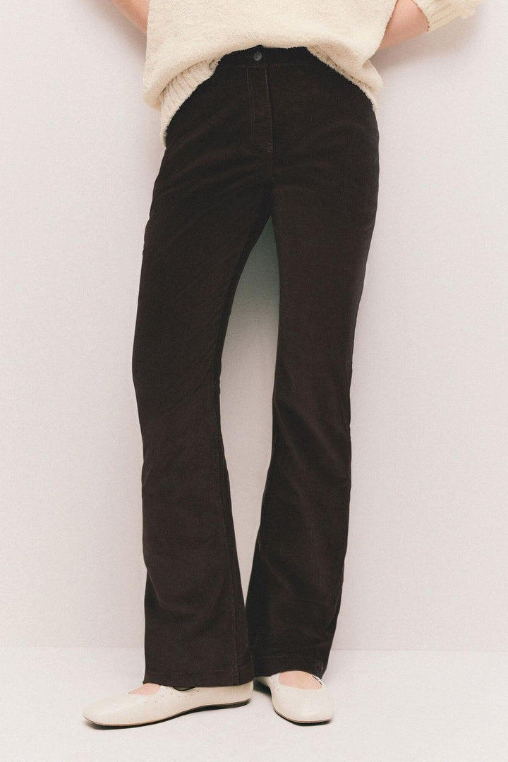 Velvet Bootcut Trousers Jeans