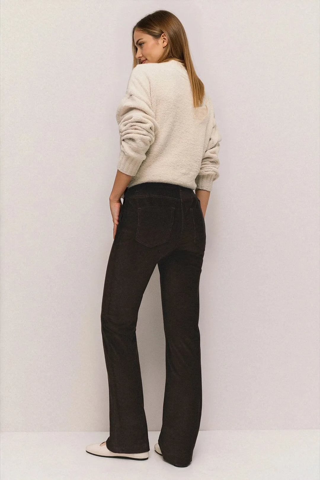 Velvet Bootcut Trousers Jeans