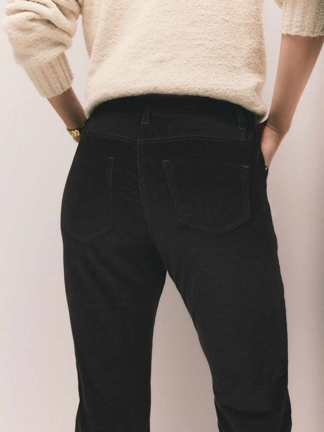 Velvet Bootcut Trousers Jeans