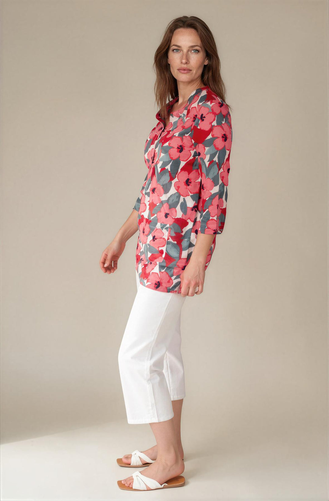 Pink Floral Bloom Tunic Top-Secret Label