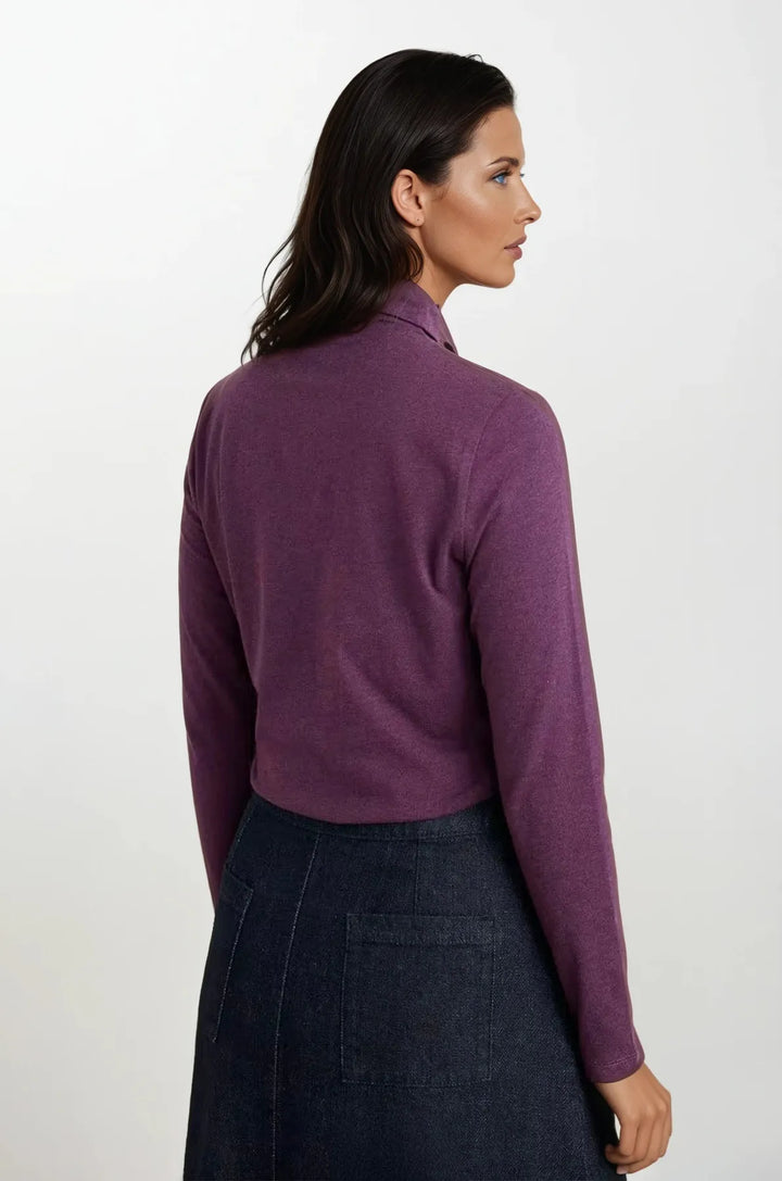 Organic Cotton Roll Neck Top