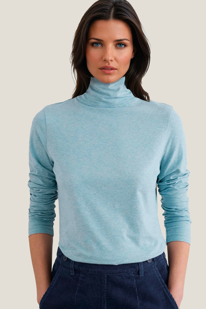 Organic Cotton Roll Neck Top