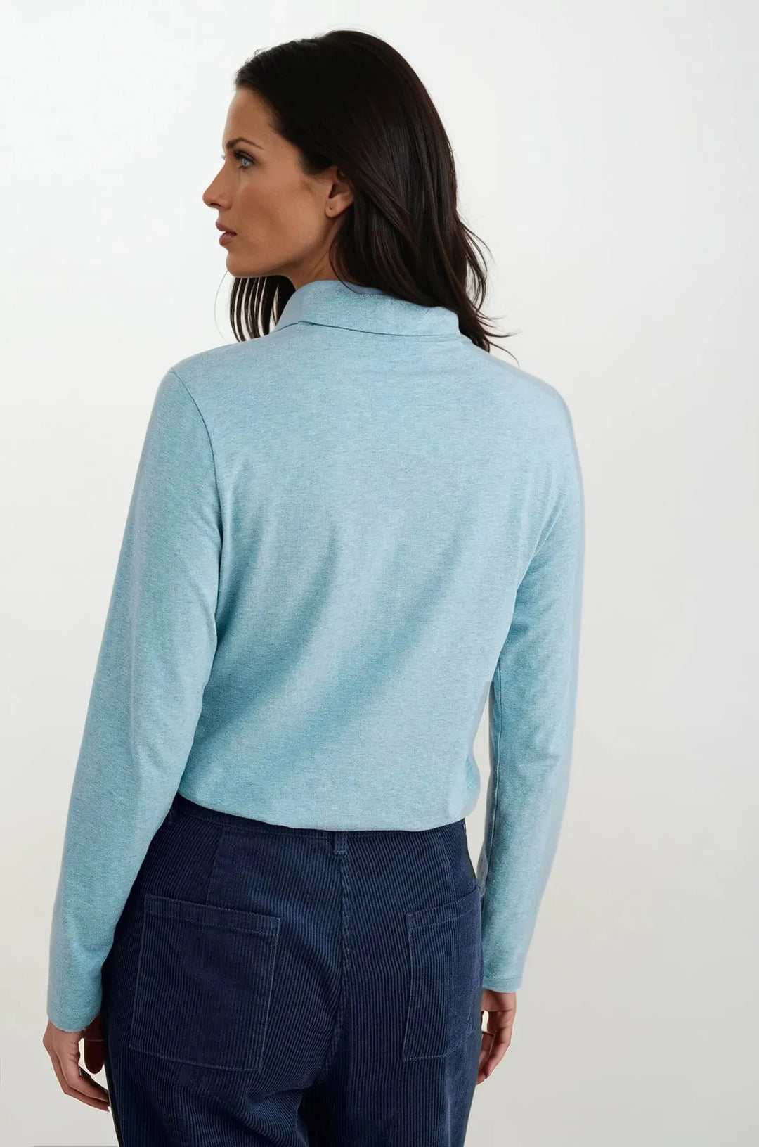 Organic Cotton Roll Neck Top