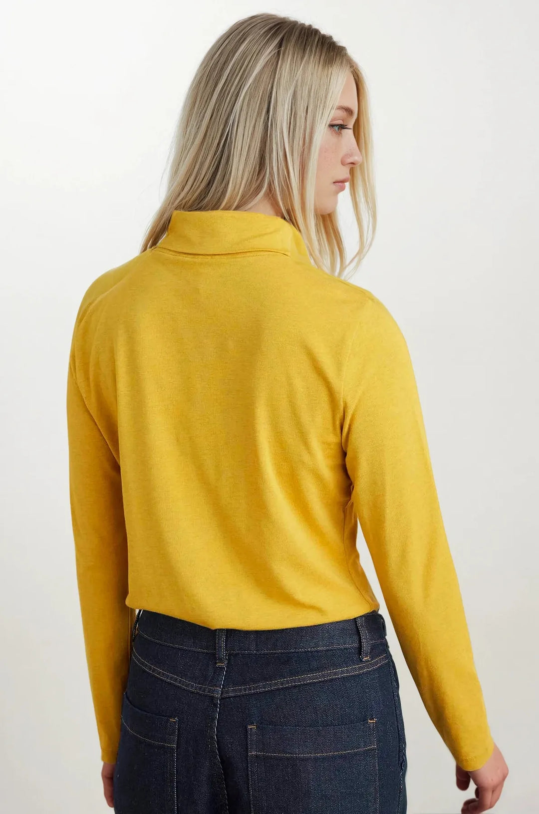 Organic Cotton Roll Neck Top