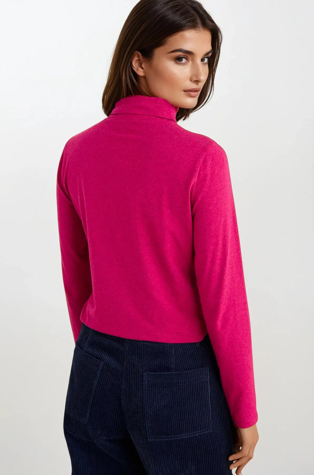 Organic Cotton Roll Neck Top