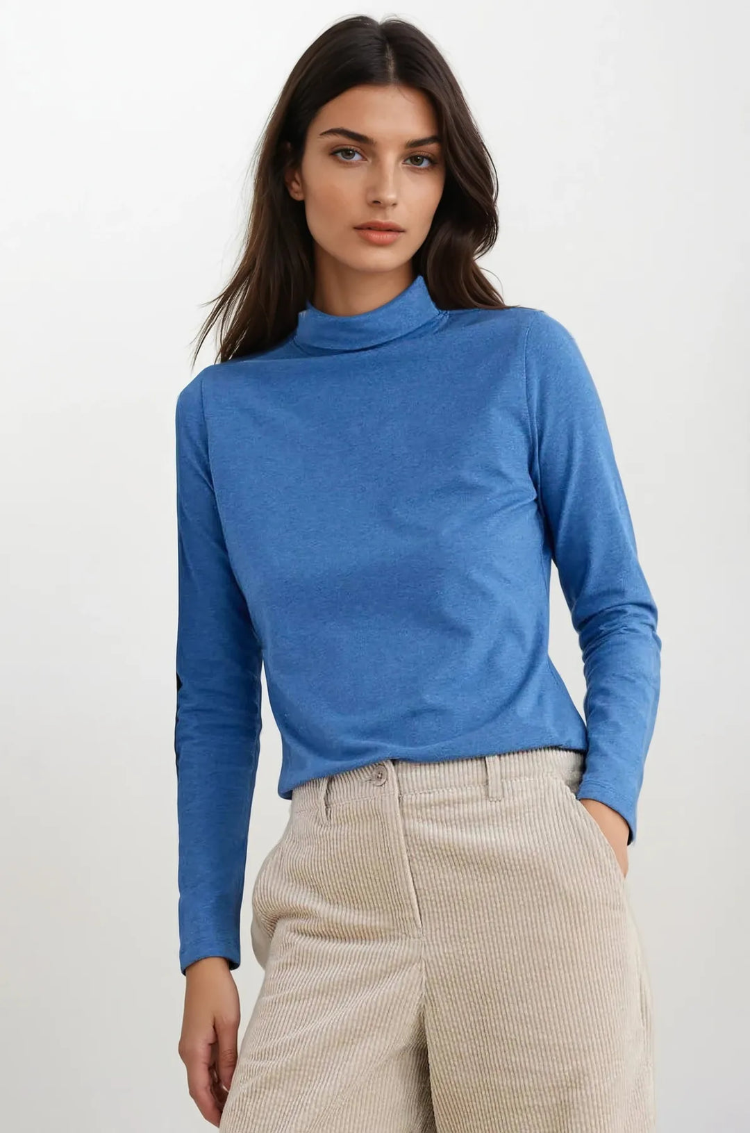 Organic Cotton Roll Neck Top