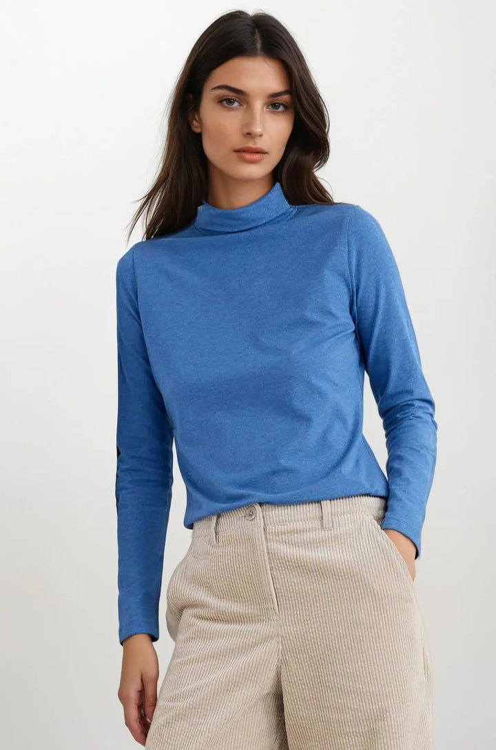 Organic Cotton Roll Neck Top