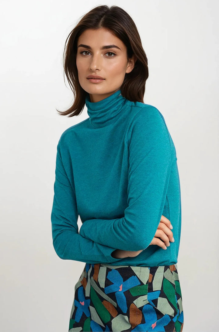 Organic Cotton Roll Neck Top
