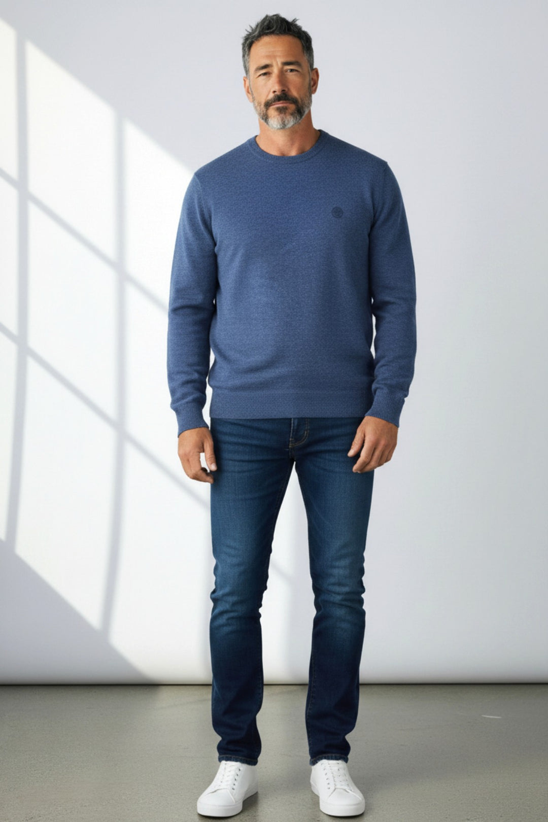 Crew Neck Wool Blend Jumper