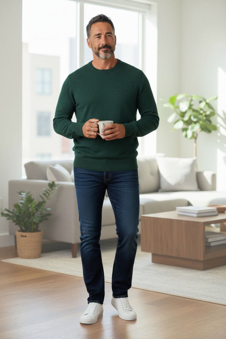 Crew Neck Wool Blend Jumper