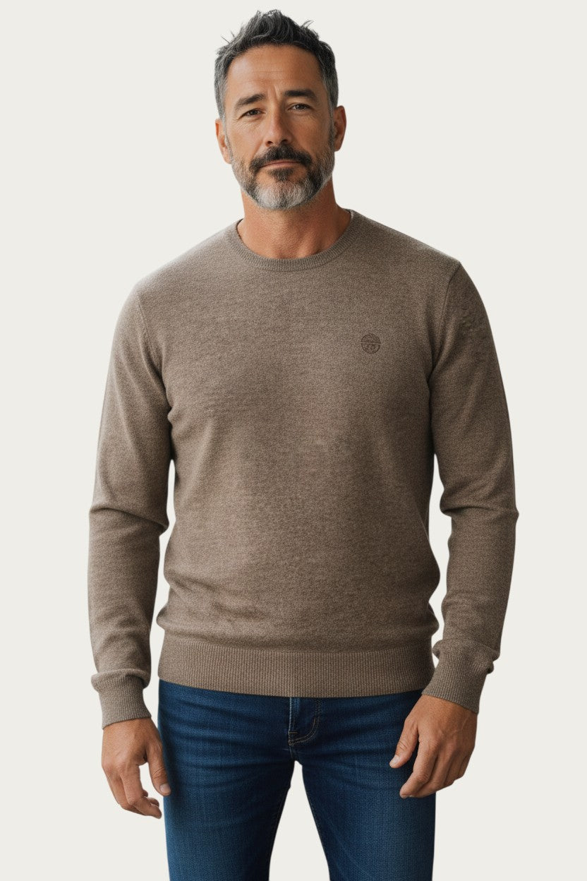 Crew Neck Wool Blend Jumper