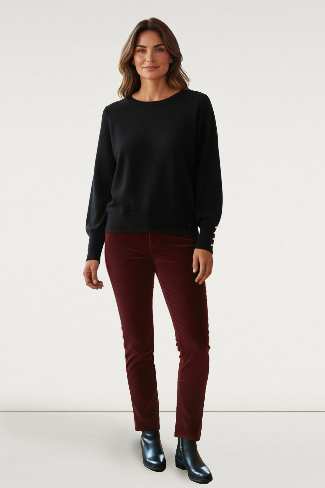 Black Pearl Cuff Jumper