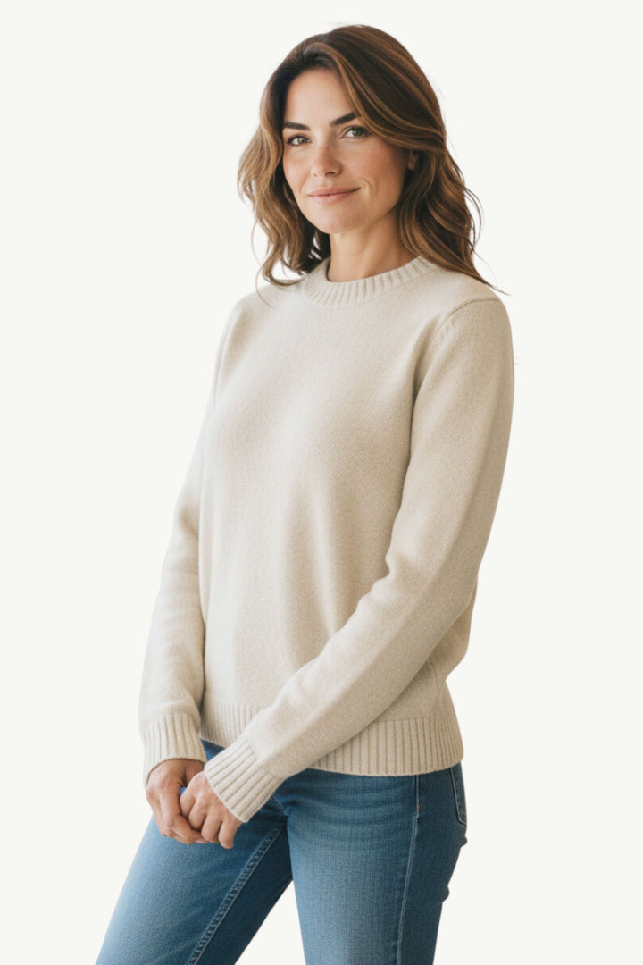 Round Neck Fisherman Jumper