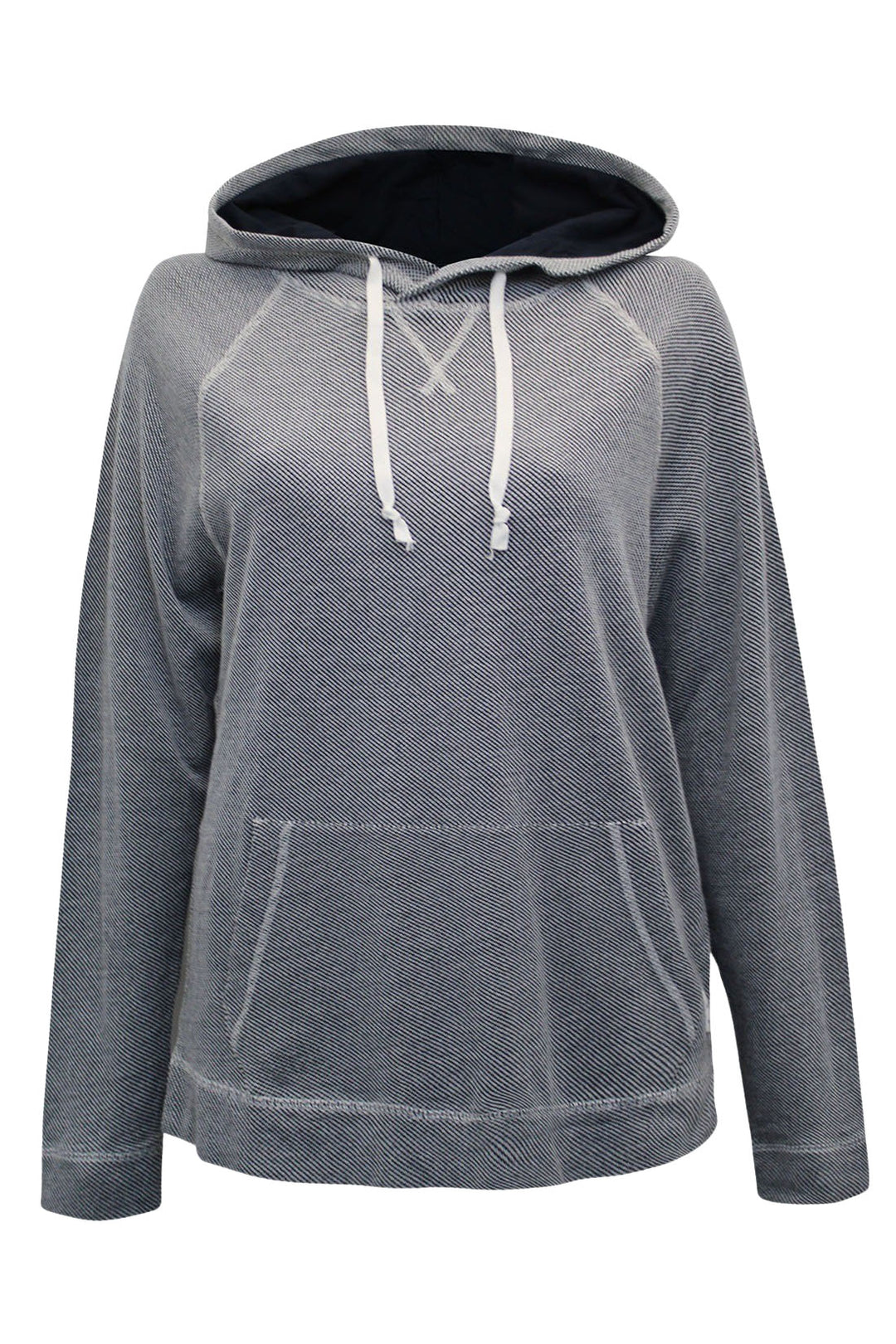 Textured Pocket Front Lightweight Hoodie