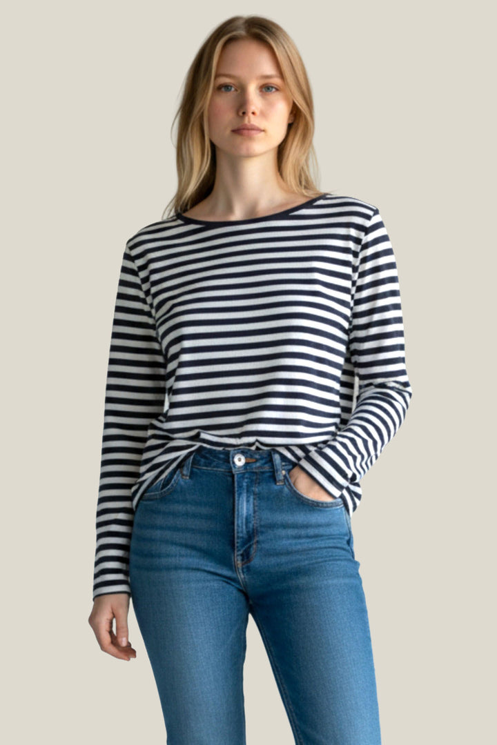 Cotton Jersey Long Sleeve Top