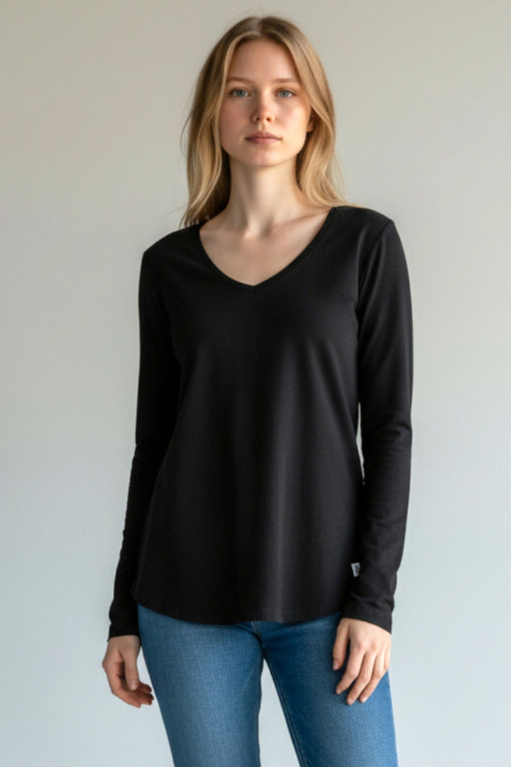 Cotton Jersey Long Sleeve Top
