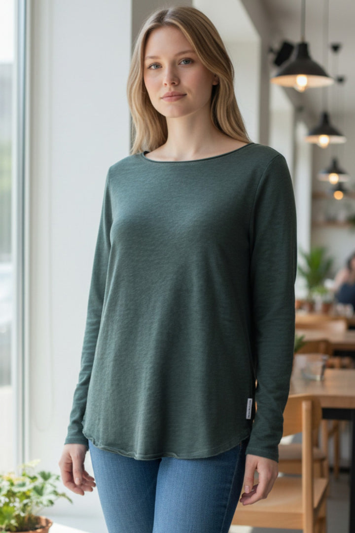 Cotton Jersey Long Sleeve Top