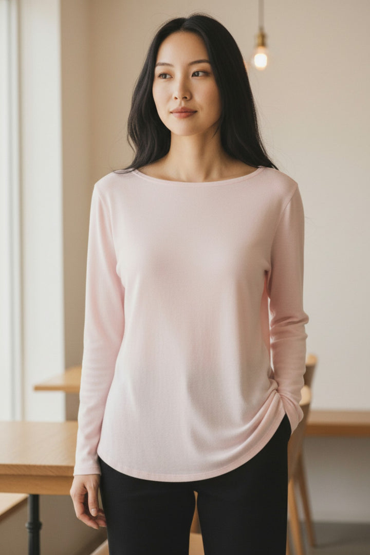 Cotton Jersey Long Sleeve Top