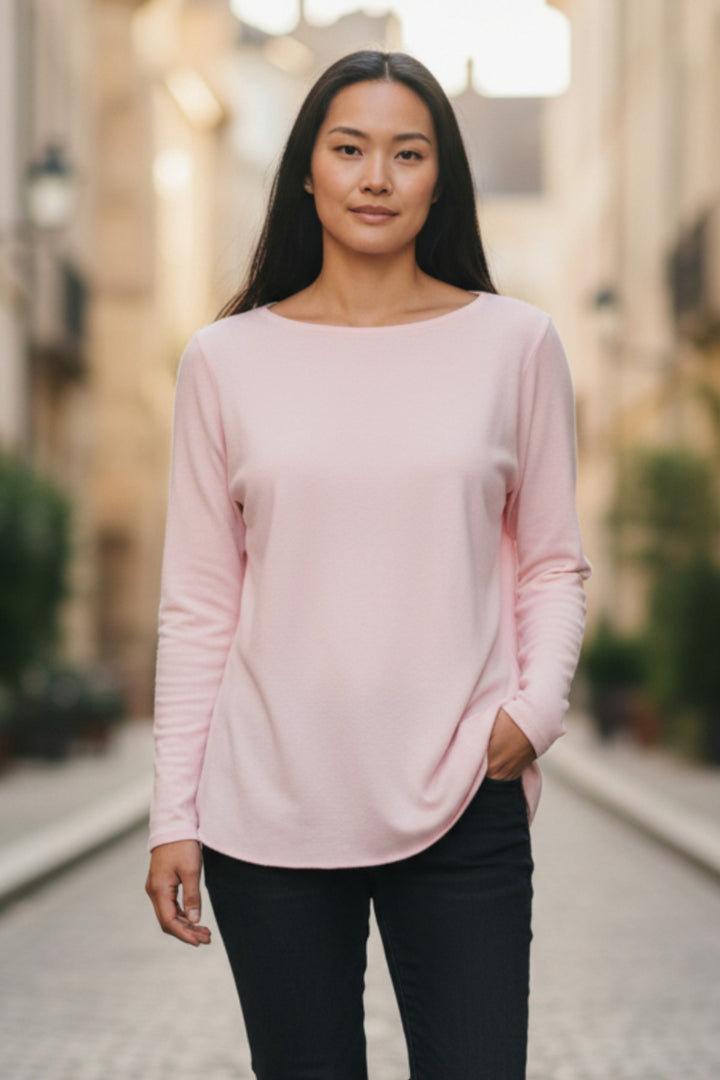 Cotton Jersey Long Sleeve Top