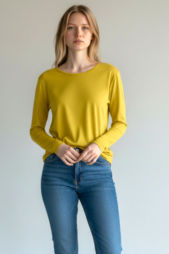 Cotton Jersey Long Sleeve Top