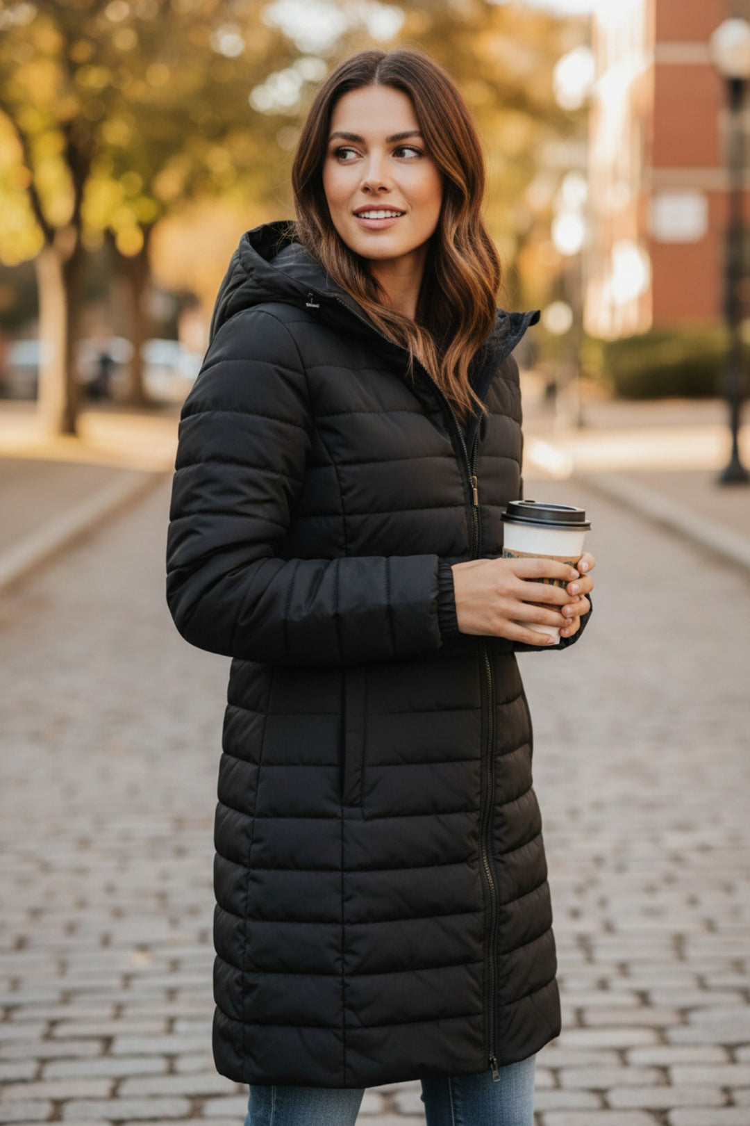 Quilted Puffer Coat Jacket-Secret Label