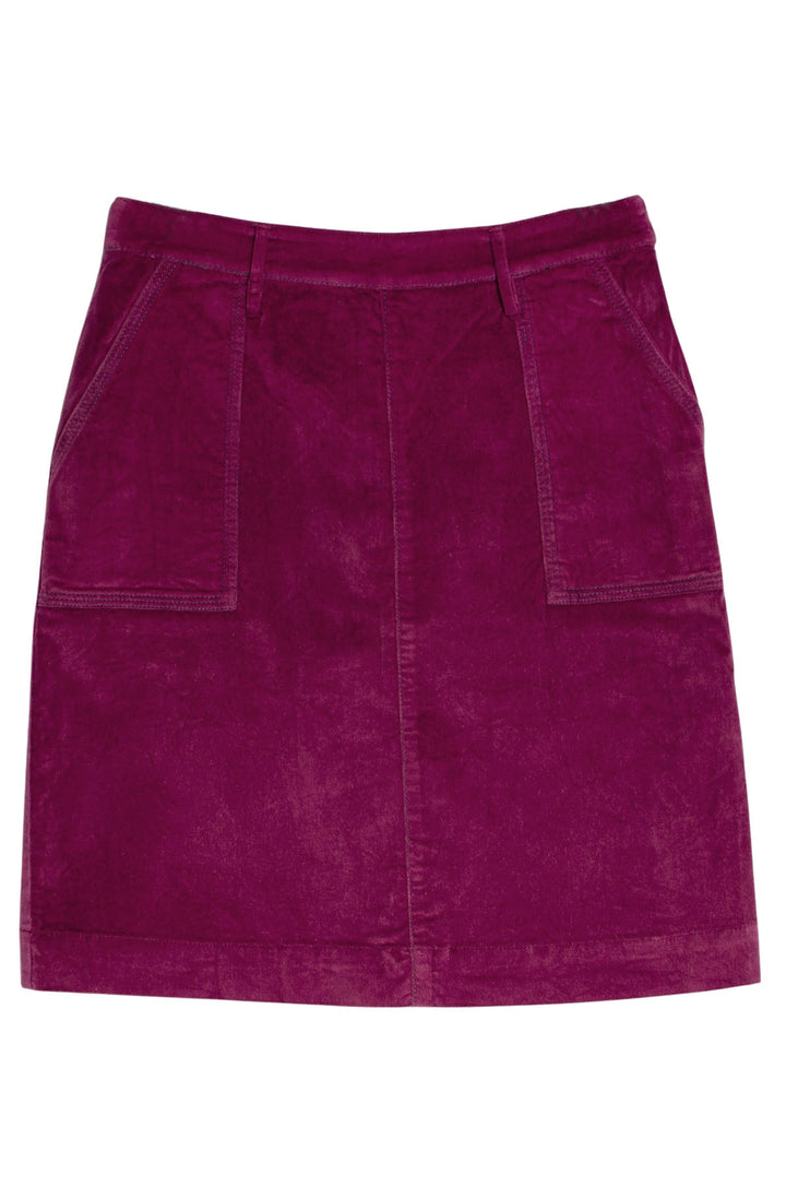 Velvet Patch Pocket Short Skirt-Secret Label