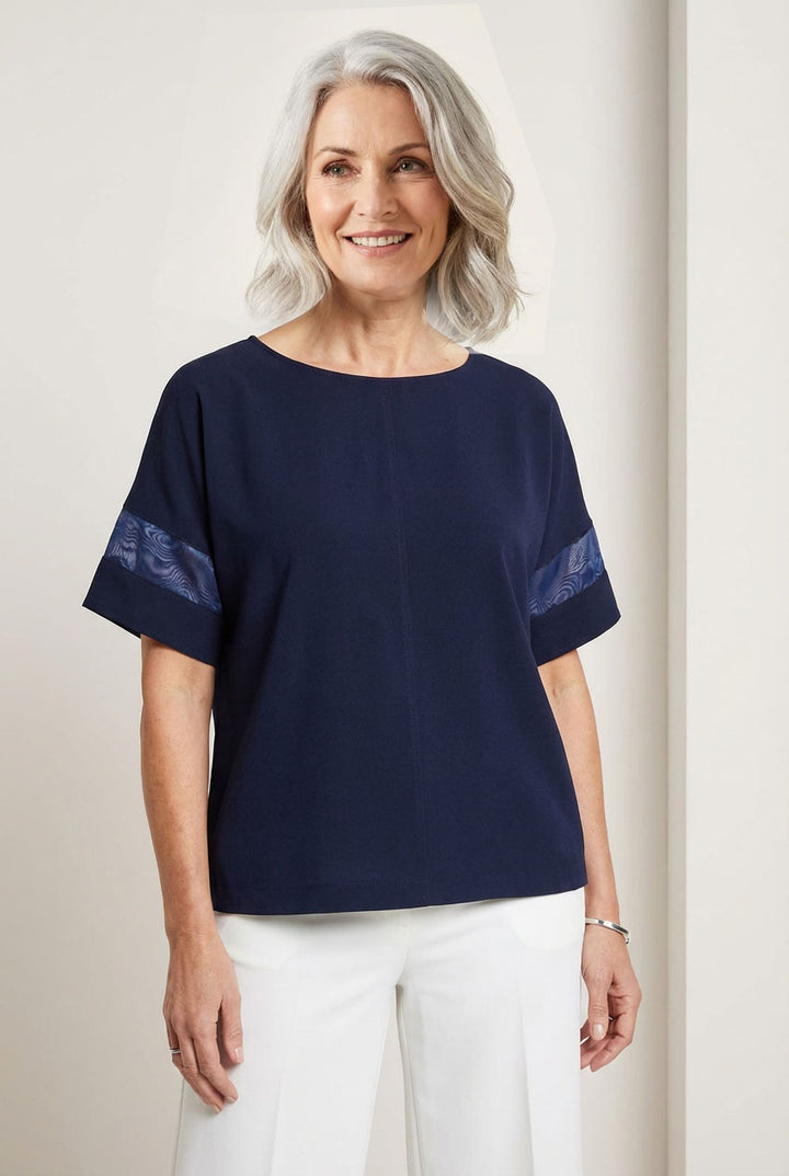 Round Neck Kimono Top