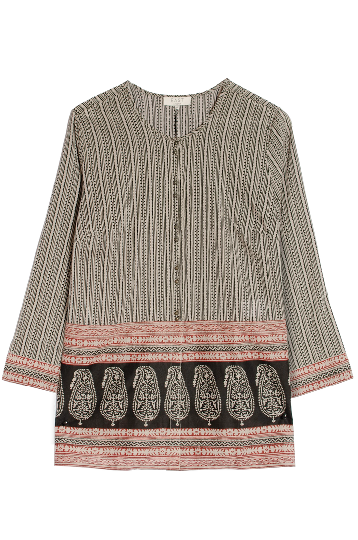 Paisley Boho Print Tunic Top