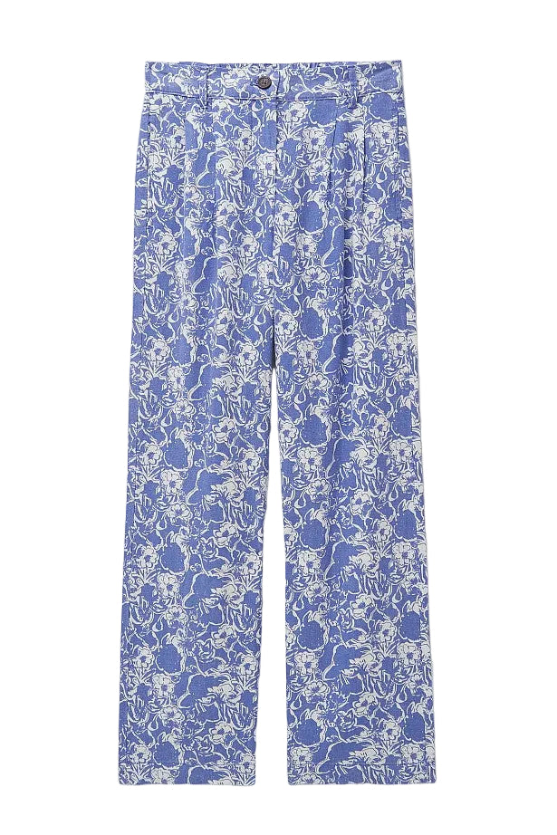 Floral Wide Leg Trousers