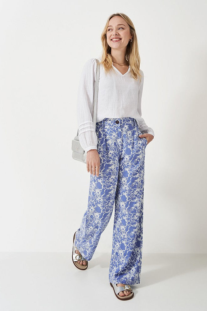 Floral Wide Leg Trousers