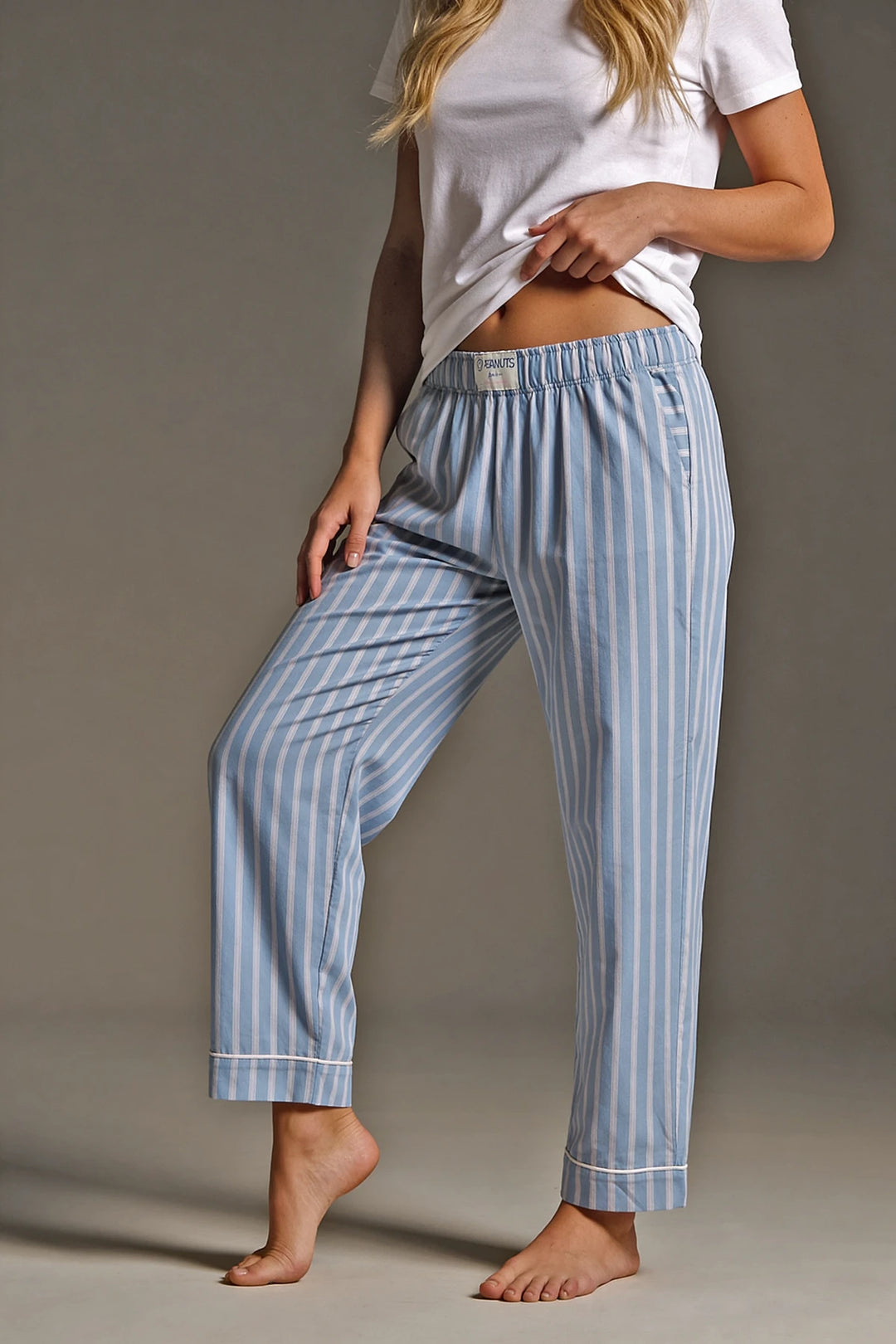 Blue Striped Pyjama Bottoms
