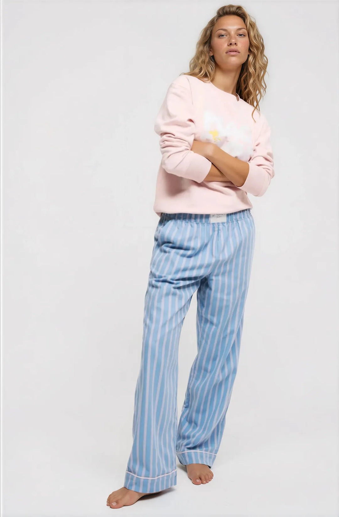 Blue Striped Pyjama Bottoms