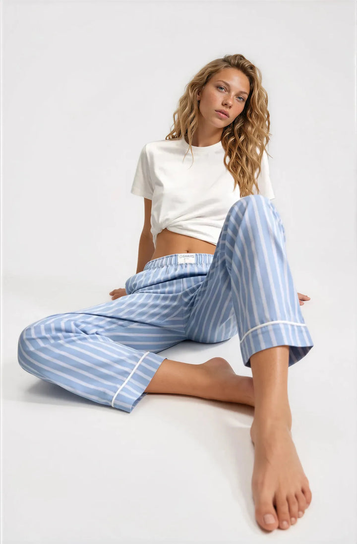 Blue Striped Pyjama Bottoms
