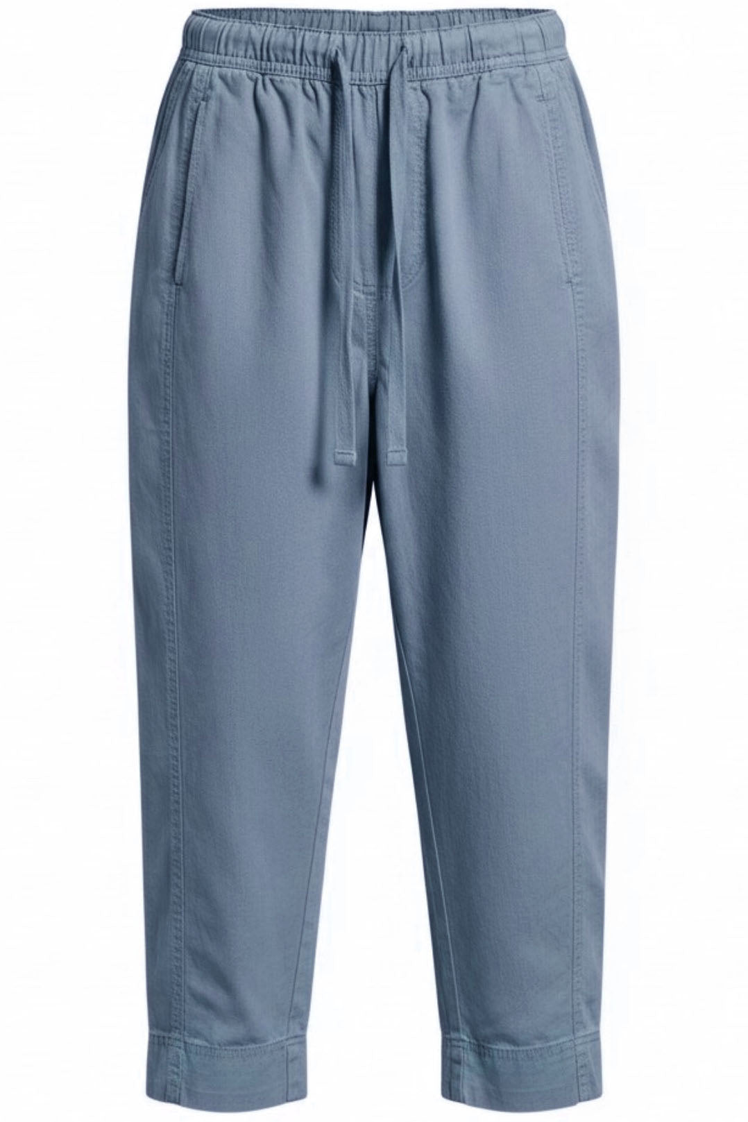 Tencel Crop Trousers Elasticated Waist