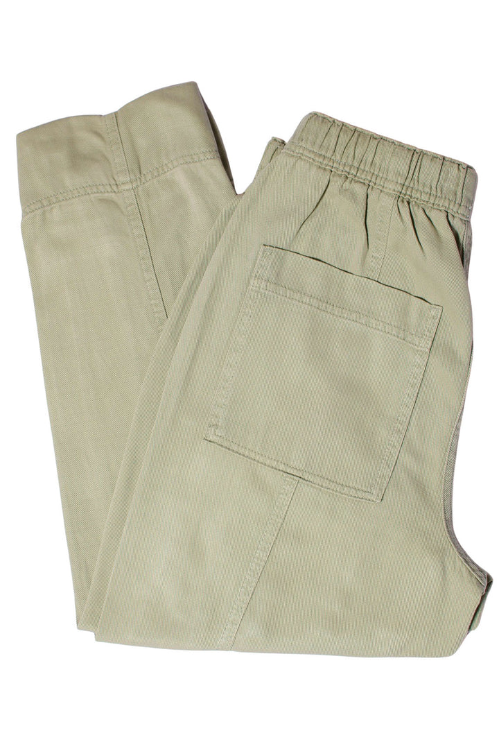 Tencel Crop Trousers Elasticated Waist