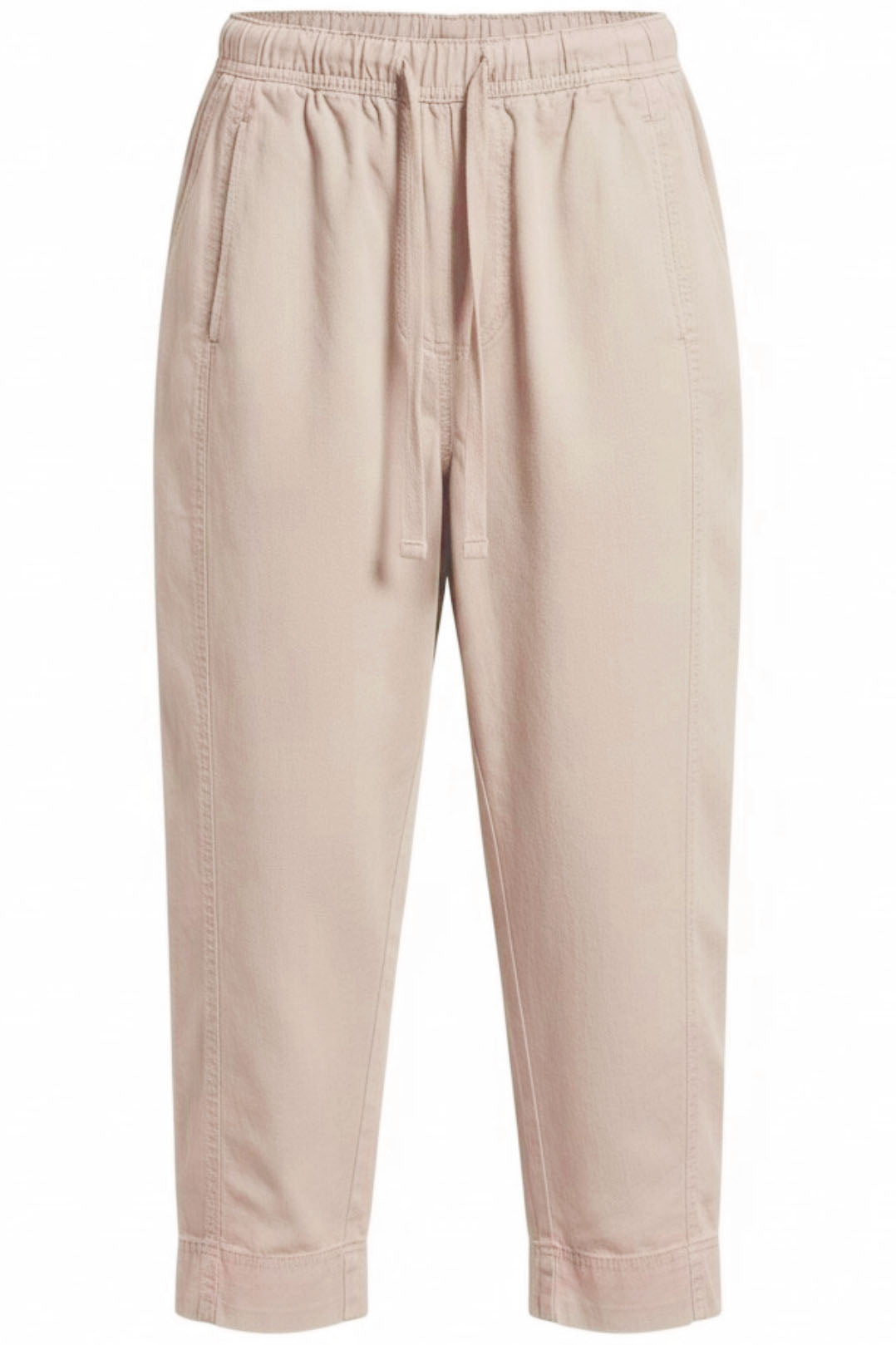 Tencel Crop Trousers Elasticated Waist