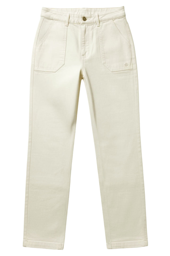 Patch Pocket Straight Leg Cotton Chinos
