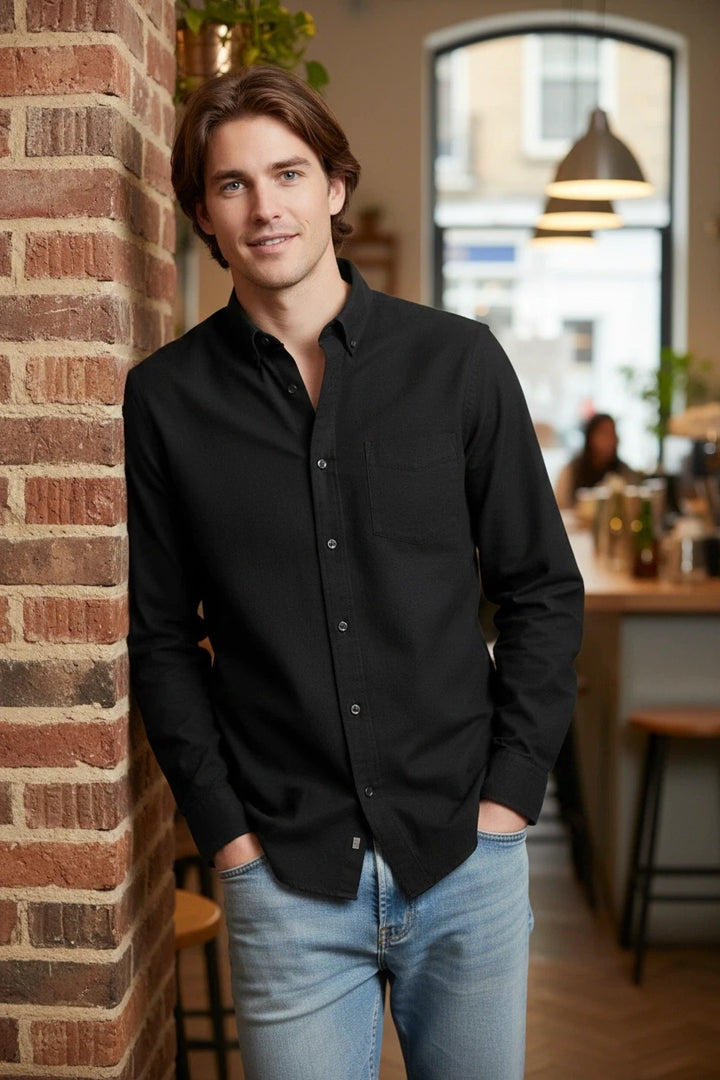 Oxford Cotton Long Sleeve Shirt