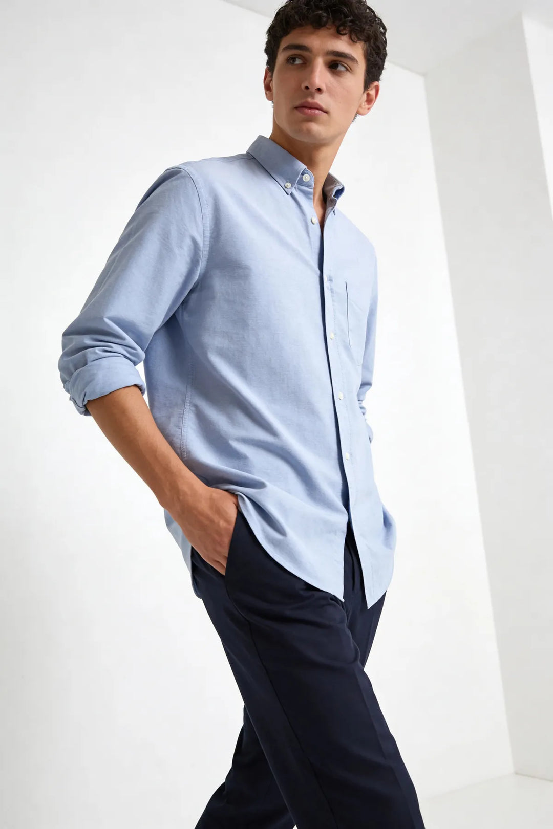 Oxford Cotton Long Sleeve Shirt