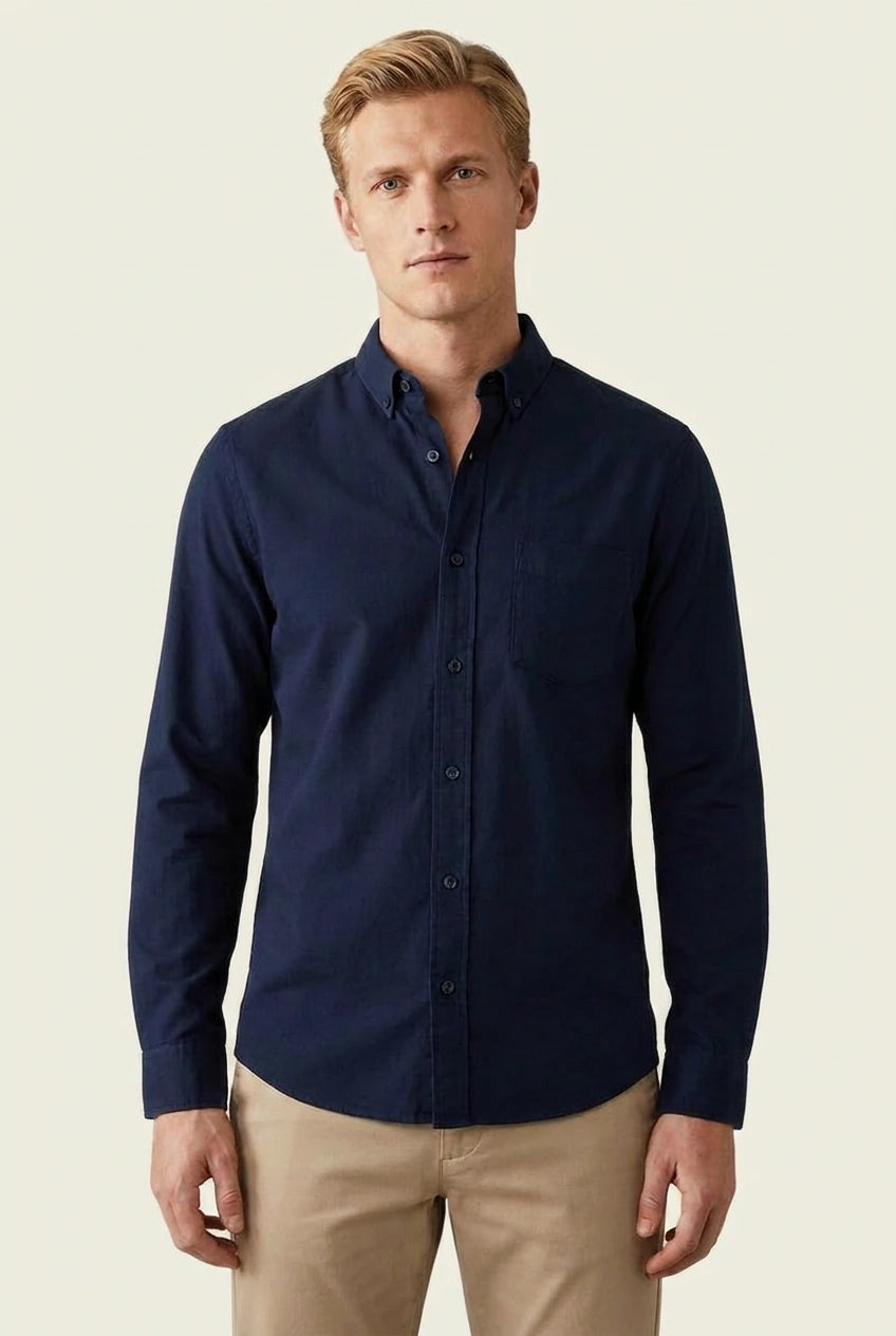Oxford Cotton Long Sleeve Shirt