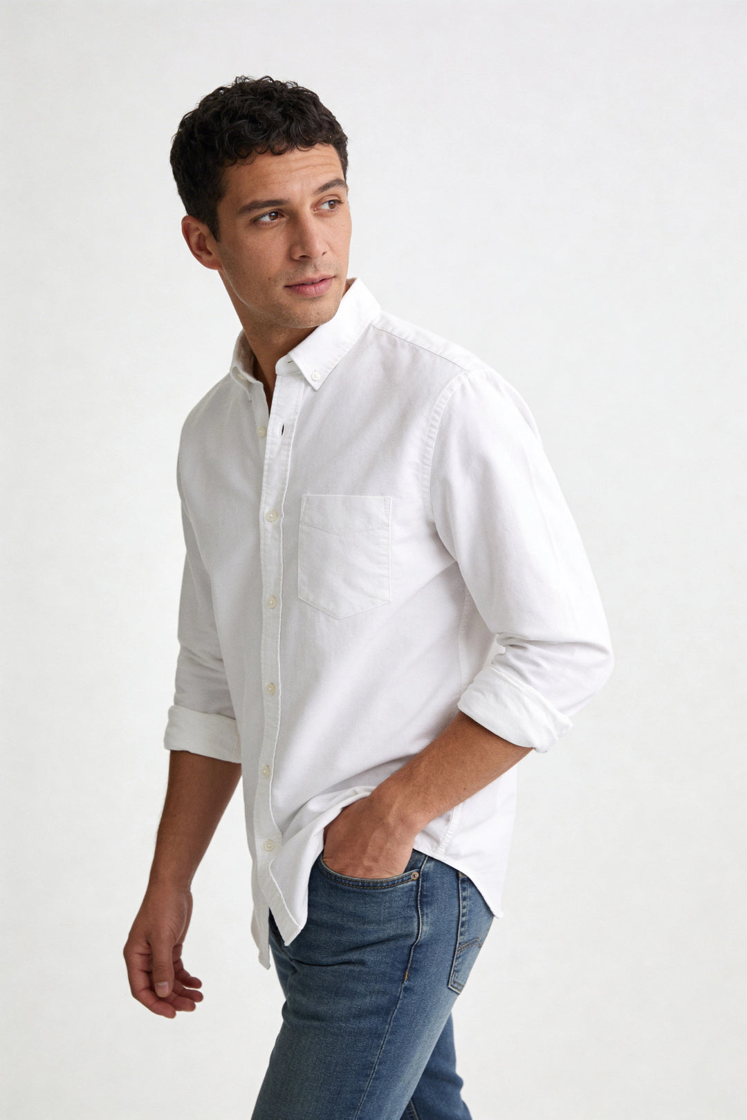 Oxford Cotton Long Sleeve Shirt