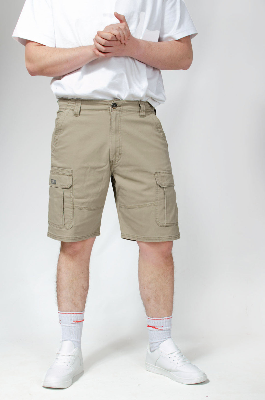 Relaxed Cotton Cargo Shorts