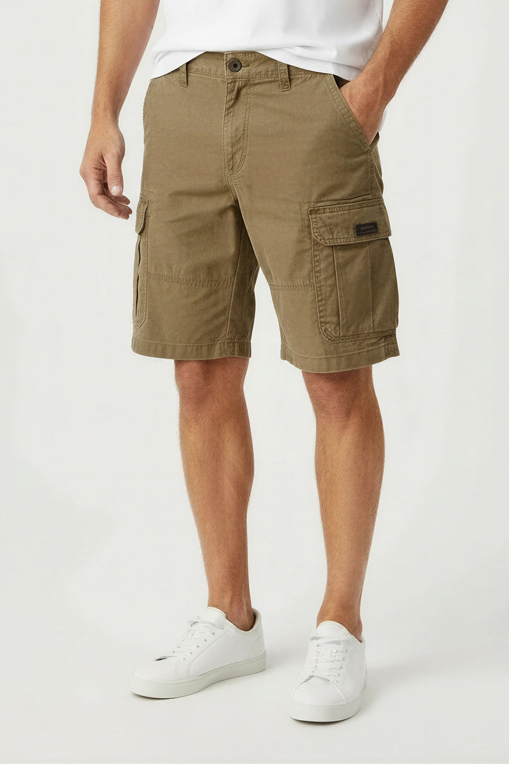 Relaxed Cotton Cargo Shorts