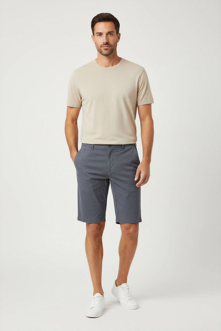 Cotton Longline Chino Shorts