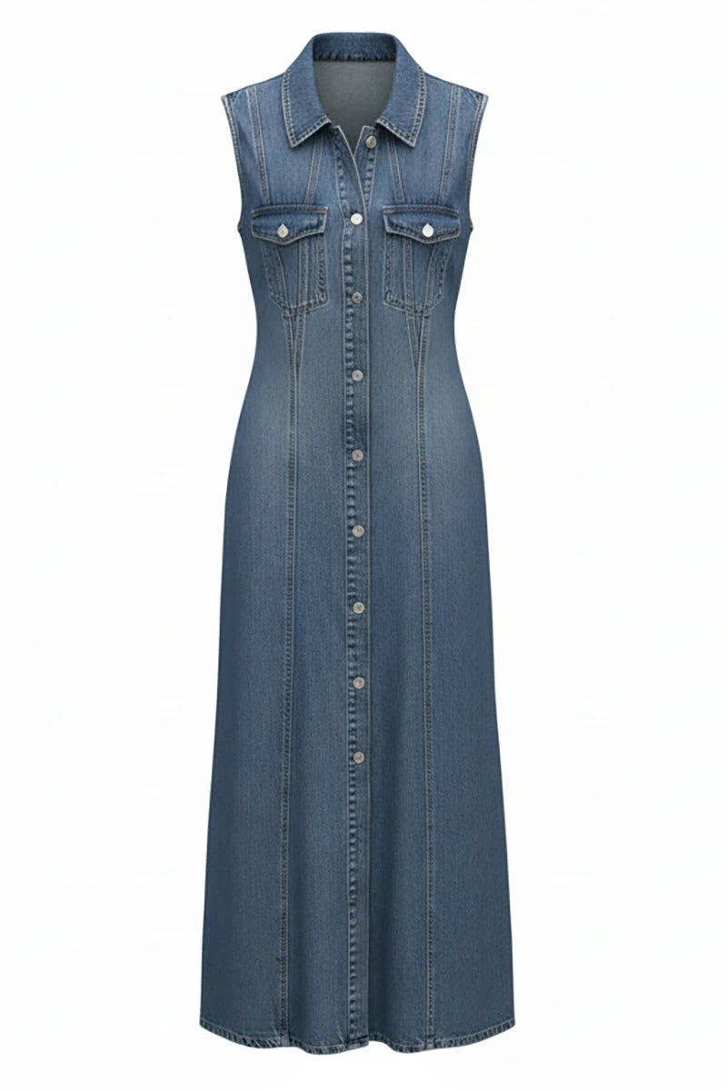 ワンピース Ron Herman 24SS Denim Sleeveless Dress Sleeveless Denim Midaxi Dress – Secret Label