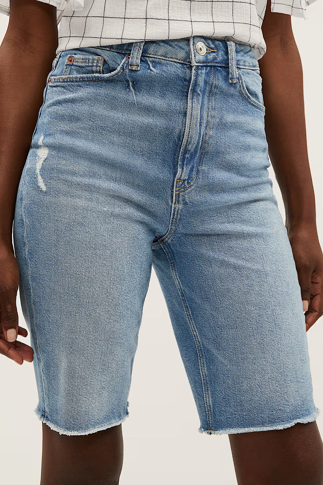 Denim Bermuda Shorts