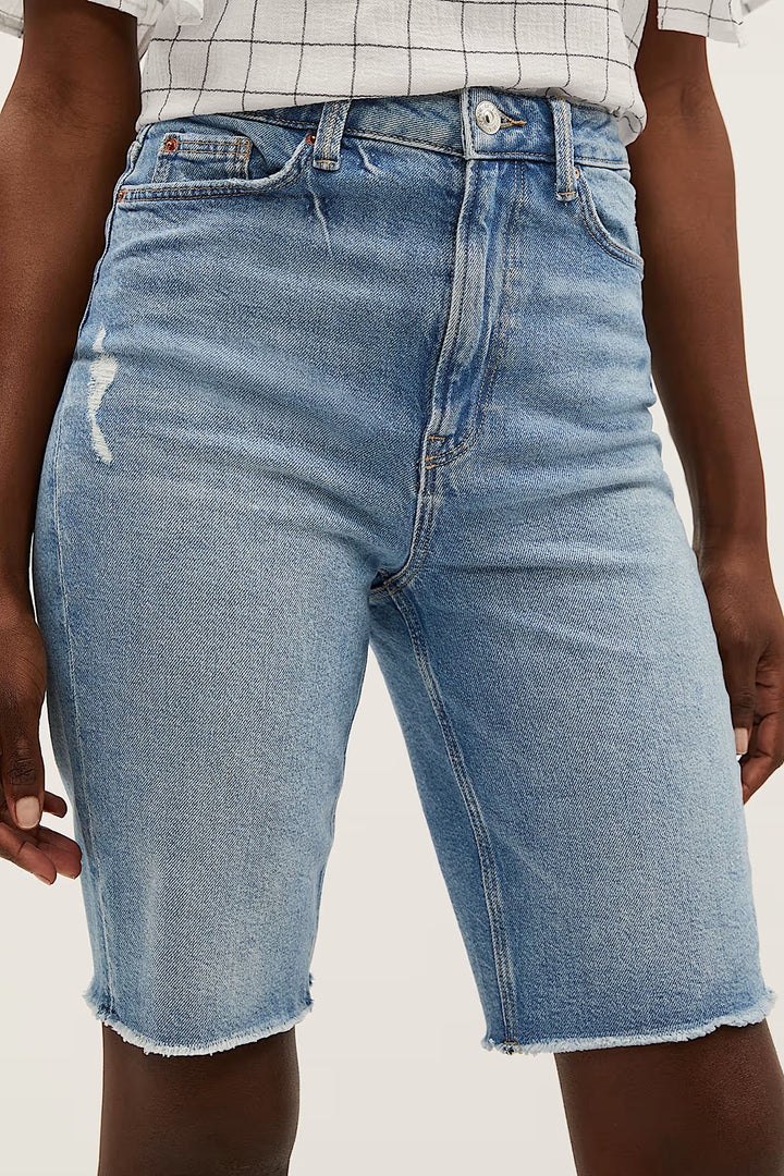 Denim Bermuda Shorts