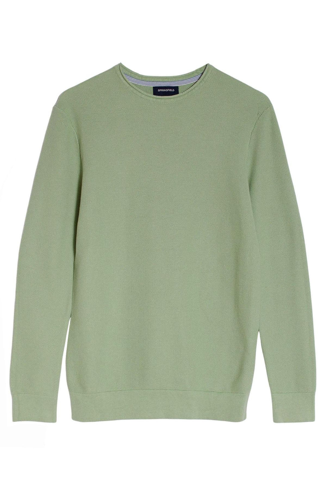 Roll Edge Crew Neck Spring Sweater