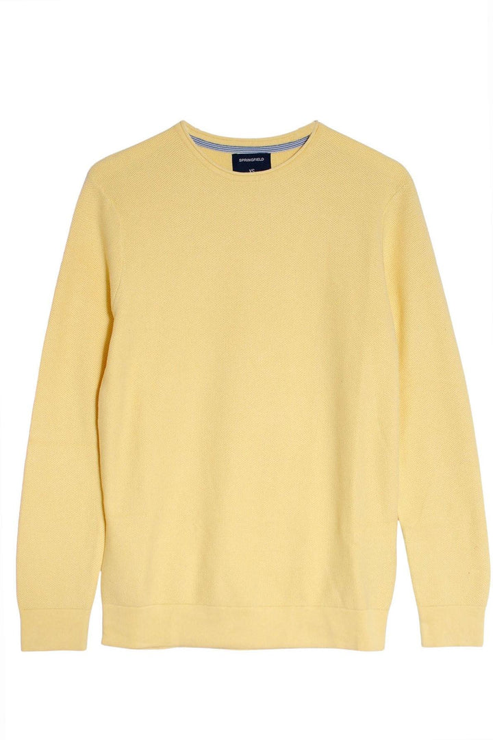 Roll Edge Crew Neck Spring Sweater