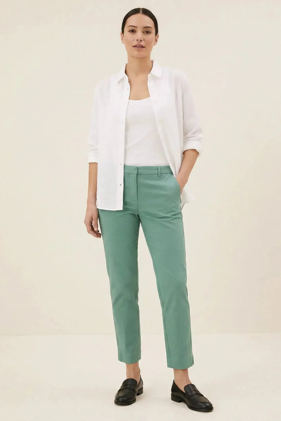 Straight Leg Chino Trousers